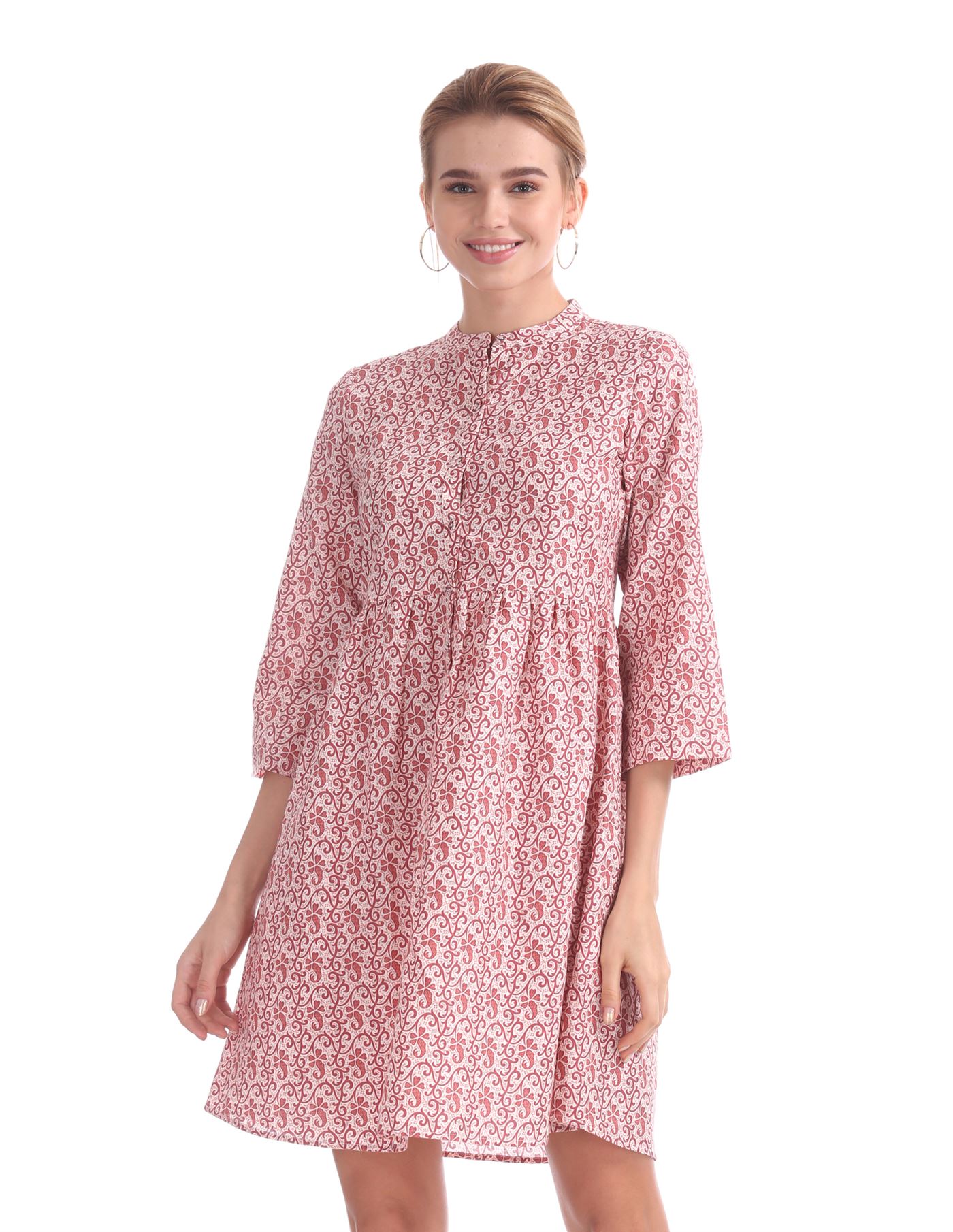 U.S. Polo Assn. Women Casual Wear Printed Dress